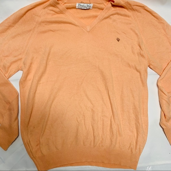 Vintage Christian Dior Peach Orange 